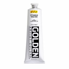 Golden Heavy Body Acrylics, 5 oz, Cadmium Yellow Dark