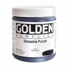 Additional picture of Golden Heavy Body Acrylics, 8 oz, Dioxazine Purple