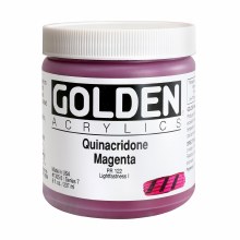 Golden Heavy Body Acrylics, 8 oz, Quinacridone Magenta