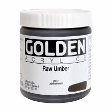 Golden Heavy Body Acrylics, 8 oz, Raw Umber