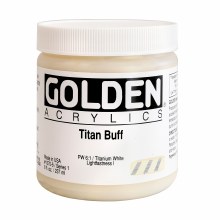 Additional picture of Golden Heavy Body Acrylics, 8 oz, Titan Buff