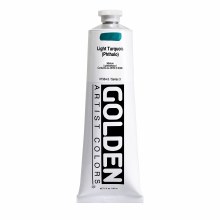 Golden Heavy Body Acrylics, 5 oz, Light Turquoise (Pthalo)