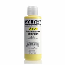 Additional picture of Golden Fluid Acrylics, 4 oz, Benzimidazolone Yellow Light