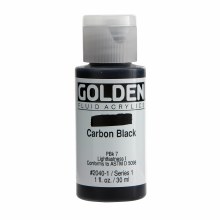 Additional picture of Golden Fluid Acrylics, 1 oz, Carbon Black