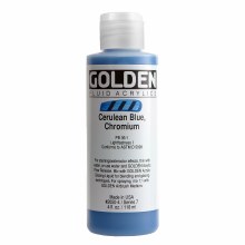 Additional picture of Golden Fluid Acrylics, 4 oz, Cerulean Blue Chromium