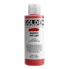 Golden Fluid Acrylics, 4 oz, Naphthol Red Light