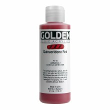 Golden Fluid Acrylics, 4 oz, Quinacridone Red
