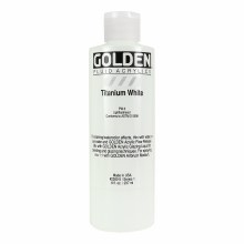 Golden Fluid Acrylics, 8 oz, Titanium White