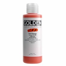 Additional picture of Golden Fluid Acrylics, 4 oz, Vat Orange