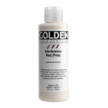 Golden Fluid Acrylics, 4 oz, Interference Red (Fine)