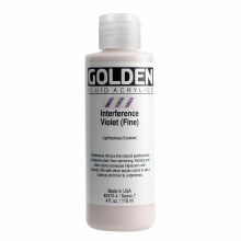 Golden Fluid Acrylics, 4 oz, Interference Violet (Fine)