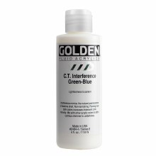 Additional picture of Golden Fluid Acrylics, 4 oz, Interference Green-Blue