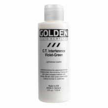 Additional picture of Golden Fluid Acrylics, 4 oz, Interference Violet-Green