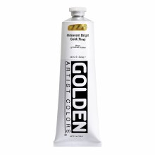 Golden Heavy Body Acrylics, 5 oz, Iridescent Bright Gold Fine