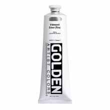 Additional picture of Golden Heavy Body Acrylics, 5 oz, Iridescent Silver Fine