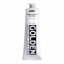 Additional picture of Golden Heavy Body Acrylics, 5 oz, Stainless Steel Fine