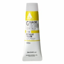 Holbein Acryla Gouache, 20ml, Metallic Yellow