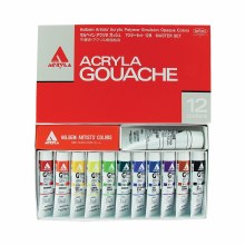 Holbein Acryla Gouache 12-Color 20ml Set, Master Set