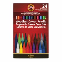 Progresso Woodless Colored Pencil Sets, 24-Color Set