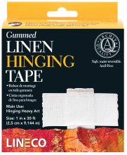 Gummed Linen Hinging Tape, 1 in. x 30 ft.