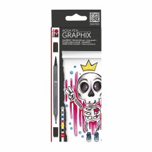Graphix Aqua Pen Sets, King of Bubblegum 6-Color Set