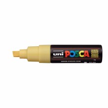 Additional picture of POSCA, PC-8K Broad Chisel, Straw Yellow
