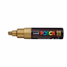 Additional picture of POSCA, PC-8K Broad Chisel, Gold