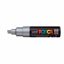 Additional picture of POSCA, PC-8K Broad Chisel, Silver