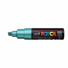 Additional picture of POSCA, PC-8K Broad Chisel, Metallic Green