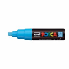 Additional picture of POSCA, PC-8K Broad Chisel, Light Blue