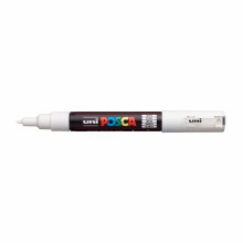 POSCA, PC-1M Extra-Fine Tapered, White