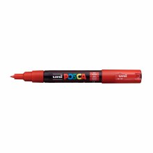 Additional picture of POSCA, PC-1M Extra-Fine Tapered, Red