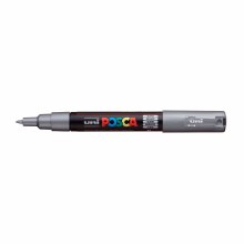 POSCA, PC-1M Extra-Fine Tapered, Silver
