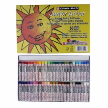 Cray-Pas Junior Artist Oil Pastels, 50-Color Set