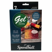 Akua Gel Printing Kit, Speedball Akua Gel Printing Kit - 5 in. x 5 in. Plate plus Supplies