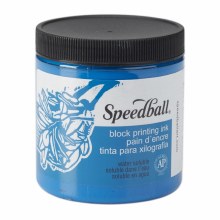 Block Printing Inks - Water-Based, 8 oz. Jars, Blue