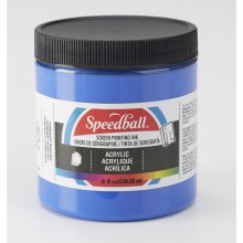 Permanent Acrylic Screen Printing Inks, 8 oz. Jars, Ultramarine Blue