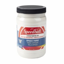 Opaque Fabric Screen Printing Ink, 32 oz. Jars, Pearly White