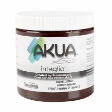 Akua Intaglio Ink, 8 oz. Jars, Burnt Umber