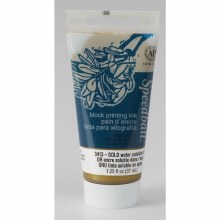 Block Printing Inks - Water-Based, 1.25 oz., Gold