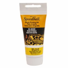 Block Printing Inks Oil-Based, 1.25 oz., Yellow - Peggble