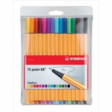 Point 88 Pen Sets, 15-Color Wallet Set