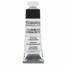 Williamsburg Handmade Oil Colors, 37ml, Italian Black Roman Earth