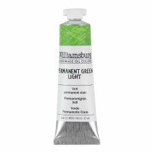 Williamsburg Handmade Oil Colors, 37ml, Permanent Green Light