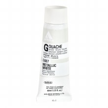 Holbein Acryla Gouache, 40ml, Metallic White