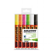 Molotow Acrylic Paint Markers, 4mm, Set of 6, Neon