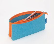Additional picture of ProFolio Midtown Pouch, 4 in. x 7 in. - Ocean/Orange