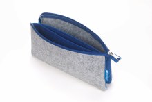 Additional picture of ProFolio Midtown Pouch, 5 in. x 9 in. - Grey/Blue