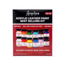 Additional picture of Acrylic Leather Paint, 1 oz., 12-Color Best Sellers Kit