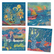 Additional picture of Inspired By Scratch Art Kits, Van Gogh Kit